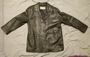 schwarze Lederjacke Herren Große 40 - Bild 1 von 5