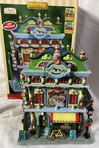 Lemax Caddington Village ~ NEGOZIO DI GIOCATTOLI KRINGLE ~ Illuminato Bldg. - Foto 1 di 12