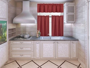 NEW KITCHEN COLLECTION SET WINDOW DRESSING CURTAIN SOLID BLACKOUT 3PC STYLE K3 - Picture 1 of 29