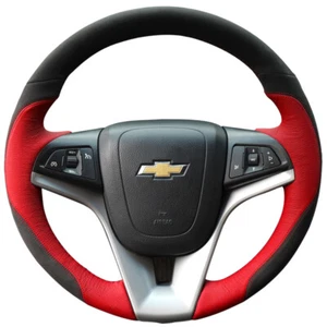 DIY Top Leather Car Steering Wheel Cover for Chevrolet Cruze Captiva Malibu TRAX - Picture 1 of 4