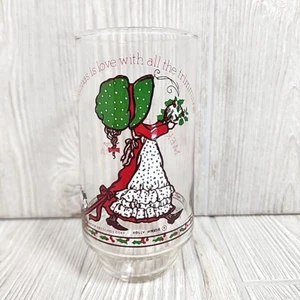 Holly Hobbie- Coca-Cola "Christmas Is Love With All The Trimmings" Glass - Picture 1 of 7