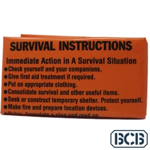 BCB NATO Approved Orange Survival Bag With Survival Instructions 720x915cm - Picture 1 of 9