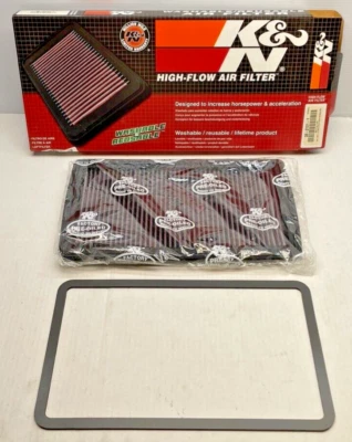 Filtro de aire de alto rendimiento de flujo 33-2121-1 K&N para Chevy, Olds, Pontiac en la tabla Foto 1 de 4
