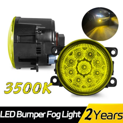 Par de luces antiniebla LED amarillas 9*parachoques delantero para RAM PROMASTER CITY 2015-2022 Foto 1 de 4