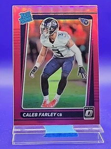 Caleb Farley 2021 Donruss Optic Pink Prizm Rated Rookie SP 🔥 Titans - Picture 1 of 2