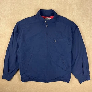 Banana Republic Jacket Mens X-Large Blue Full Zip Mock Neck Side Pockets Lined - Picture 1 of 14