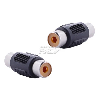 Conector Adaptador Alargador RCA Hembra Extensor Audio Video Niquelados v559 - Imagen 1 de 4