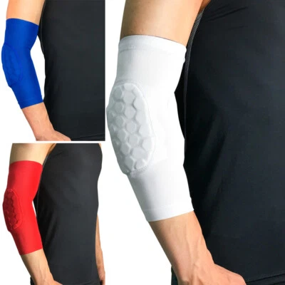 Sports Elbow Protection Pads Honeycomb Anti-collision Arm Sleeve Protective Gear - Image 1 of 4