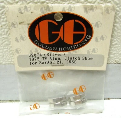 Golden Horizons 02074 Silver Aluminum Clutch Shoes for HPI Savage 21, 25 SS - Image 1 of 2