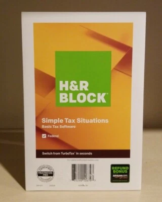 H & R Block Simple Tax Situations - For 2019 - Federal Software -Sealed NEW - Image 1 of 2