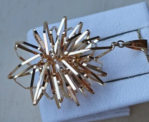 Schneeflocke ♦️ Pusteblume Anhänger aus 750 18kt. Gold Designer Blume ♦️♦️ 8637 - Bild 1 von 14