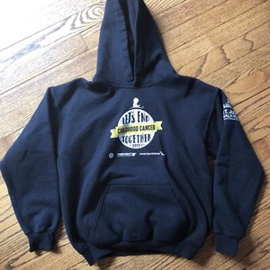 St. Jude End Childhood Cancer Youth Black sweatshirt, Size M EUC - Picture 1 of 6