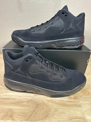 RARE Nike Men Jordan Max Aura 2 Shoes Sneakers Ck6636-002 Black Suede Black Cat - Image 1 of 4