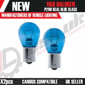 BA15S P21W 1156 Super White DRL Bulbs Halogen daytime lights s3 q7 passat skoda - Picture 1 of 3