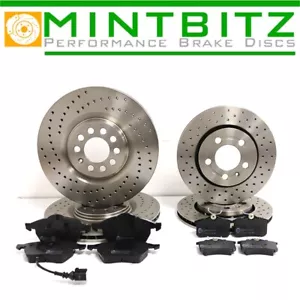 Dischi e pastiglie freno anteriori posteriori forati Audi TT 1.8TT Quattro 225cv 99-05 - Foto 1 di 9