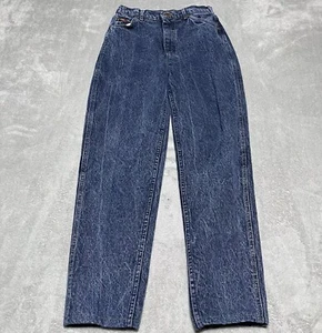 Vintage LEE Jeans Womens 12 Riders High Waist Mom Dark Acid Wash USA - Picture 1 of 11