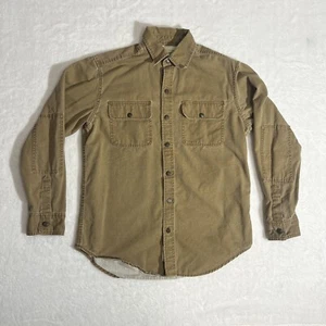 Levi’s Strauss & Co Men’s S Brown 100% Cotton Longsleeve Metal Buttons - Picture 1 of 9