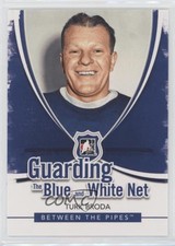 2010-11 ITG Between the Pipes Guarding Blue and White Net Turk Broda #BW-02 HOF