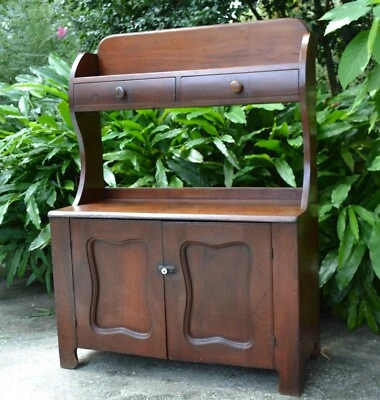 Primitive Southern Bucket Bench Cupboard Antique AMERICAN Shenandoah Valley VA - Image 1 of 4