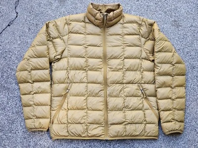 REI Co-op Jacket Mens Medium Khaki Puffer 650 Down Insulated Quilted Outdoor - Image 1 of 4