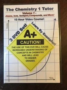 The Chemistry 1 Tutor, DVD, New. volume 1 Atoms, Ions, Isotopes, Compounds, More - Picture 1 of 3