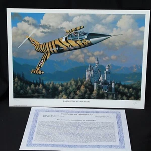 Stan Stokes Aviation Art Print Limited Ed Signed COA Last Of The Starfighters - Picture 1 of 8