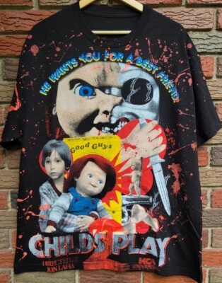 Camiseta AOP XL de la película de terror de Chucky Play para niños Foto 1 de 4