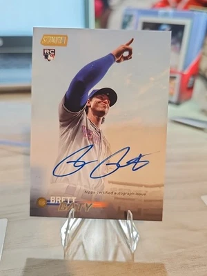 2023 Stadium Club Brett Baty Auto RC Rookie #SCBA-BB Mets 1/1  Gold Rainbow - Image 1 of 4