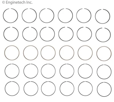 Piston Ring Set For Select Buick Chevrolet Oldsmobile Pontiac Models C96126-.75 - Изображение 1 из 4