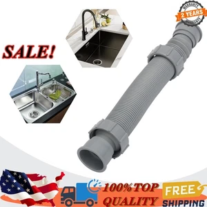 Flexible 11-29'' Kitchen Washbowl Sink Basin Water Drain Pipe Tubing Bath Tube - Picture 1 of 12