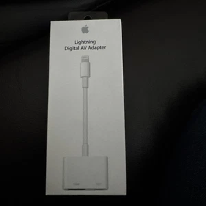 GENUINE APPLE LIGHTNING TO HDMI DIGITAL AV TV ADAPTER CABLE MD826ZM/A - Picture 1 of 3