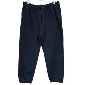 L.L. Bean Athletic Zip Fly Sweatpants Men’s L Navy Blue Inner Drawstring NEW - Picture 1 of 11