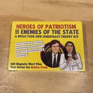 Heroes of Patriotism vs Enemies of The State/Magnetic Tile Conspiracy Theory Kit - Imagen 1 de 3
