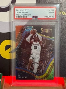 2021-22 NBA Panini Select 'Ja Morant' Tie-Dye Courtside #214 (20/25) - PSA 9 - Imagen 1 de 2