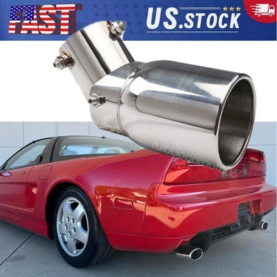 Chrome Stainless Steel Rear Exhaust Pipe Tail Muffler Tip For Acura NSX Foto 1 de 4