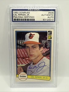 1982 Donruss Cal Ripken rookie signed. Orioles auto. PSA Autograph Card NM-MT - Picture 1 of 2