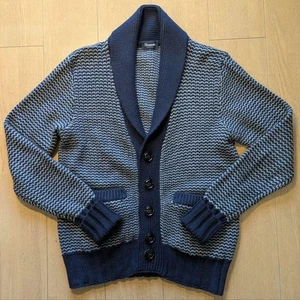 Drumohr Navy Gray Cardigan 44 Material: Wool Autumn, Winter - Picture 1 of 6