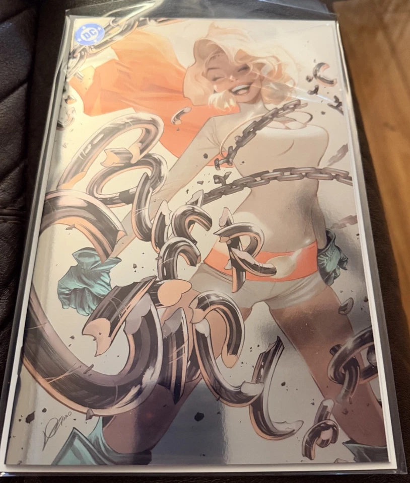 All Star Comics 58 CHASE FOIL 1 of 200 1st Power Girl Blind Bag Lozano NM /200 - Image 1 of 1