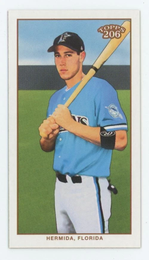 Jeremy Hermida 2002 Topps 206 Mini Polar Bear Back #424 Florida Marlins - Image 1 of 2