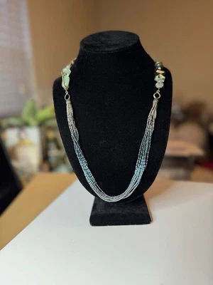 "Collar Silpada plata 925 labradorita calcedonia fluorita 24""" Foto 1 de 4