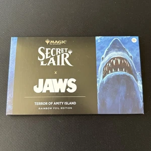 IN HAND MTG Secret Lair Drop X JAWS: Terror of Amity Island Rainbow Foil SEALED - Picture 1 of 2