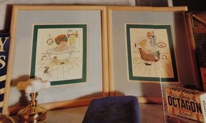 Tub Tubby Time Girl Boy Bathroom Design OOP Cross Stitch Magazine PATTERN (T) - Picture 1 of 1