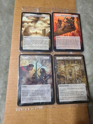 Conjunto de cartas MTG Magic 40 Scheme Archenemy Duskmourn Commander lacrado novo em folha - Imagem 1 de 4