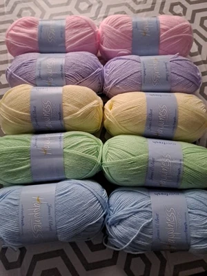 Job Lot 1000g James Brett Happiness Double Knitting Acrylic  Mixed Colour Pack - Image 1 of 4