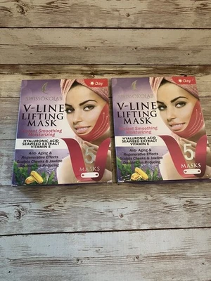 V Line Mask Double Chin Reducer Chin Up Patch Slimming Face Lift Tape 2 Exp 4/27 - Image 1 of 4