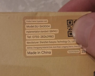 SATA 3.0 Expansion Card 4 Port Controller PCI-e Adapter ATX Bracket SU-SA3004 - Image 1 of 2