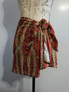 Falda envolvente Anthropologie talla mediana encubrimiento Boho Resort NUEVA - Imagen 1 de 7