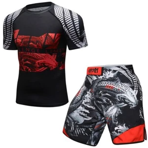 Pantalones Cortos Koi Fish Brazilian Jiu Jitsu Rashguard BJJ MMA No Gi Ropa de Lucha Protector contra Erupciones - Imagen 1 de 17