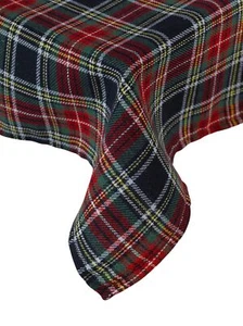 Tovaglia tartan fatta nel Regno Unito 4 colori e dimensioni copritavolo a scacchi panno da pranzo - Foto 1 di 21