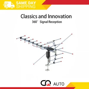 990 Miles HD 1080P Outdoor Amplified HDTV Digital TV Antenna Long Range VHF UHF - Picture 1 of 9